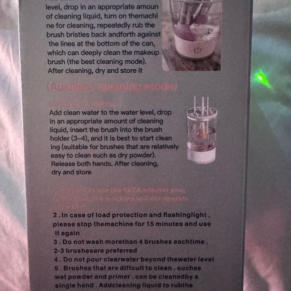 Electric Makeup Brush Cleaner Beauty Makeup Brushes Set BNWT in original box - Picture 11 of 12